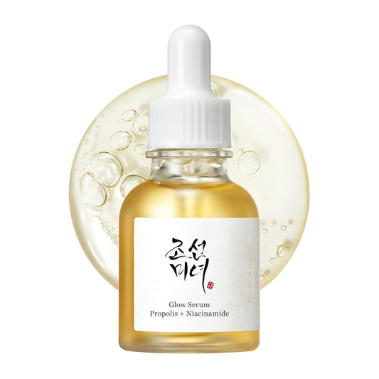 Glow Serum Propolis and Niacinamide Hydrating Facial Soothing Moisturizer for Uneven Skin Tone Korean Skin Care 30Ml 1 Fl.Oz