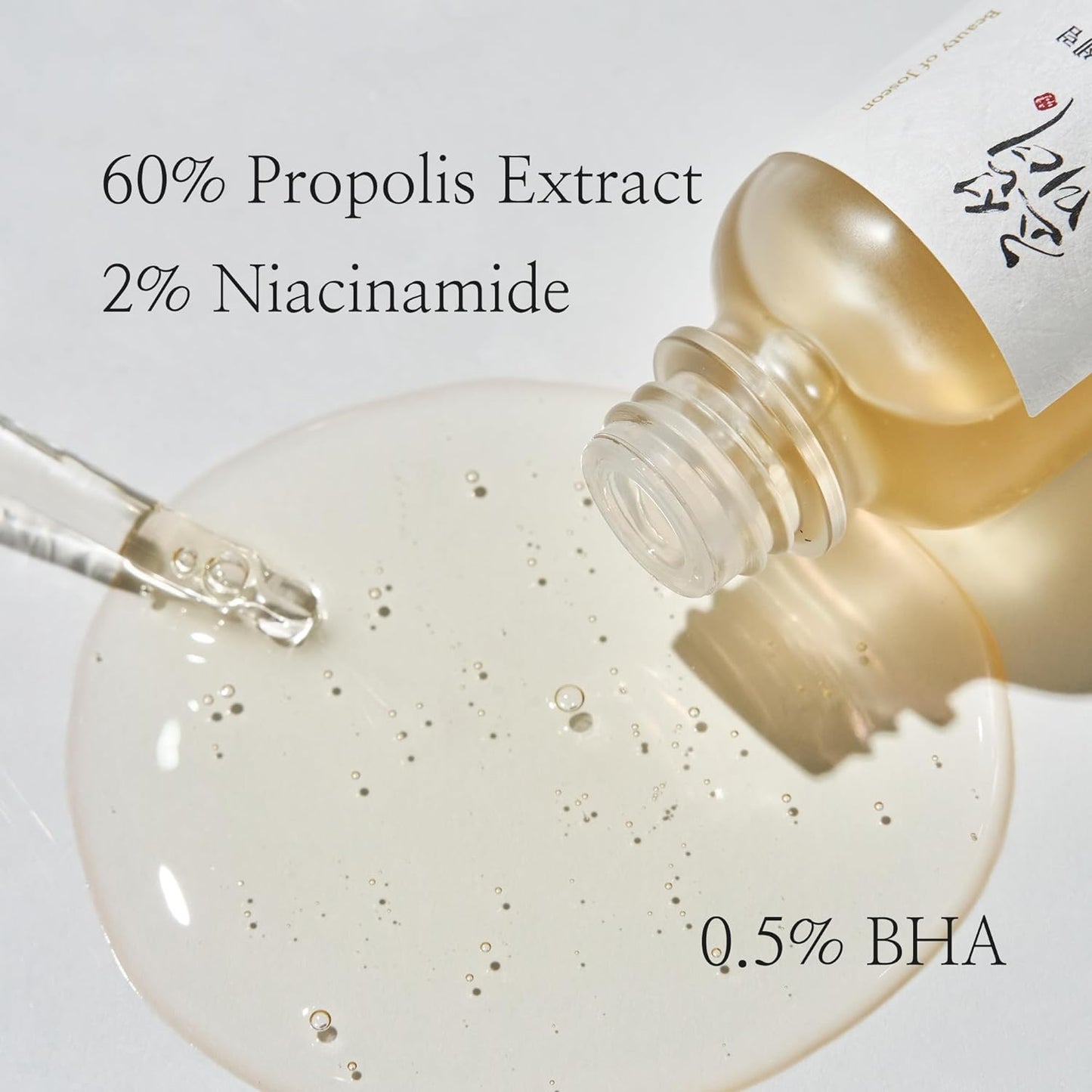 Glow Serum Propolis and Niacinamide Hydrating Facial Soothing Moisturizer for Uneven Skin Tone Korean Skin Care 30Ml 1 Fl.Oz